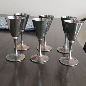 🚫SOLD🚫Vintage Valero Silver Plated Wine Goblets